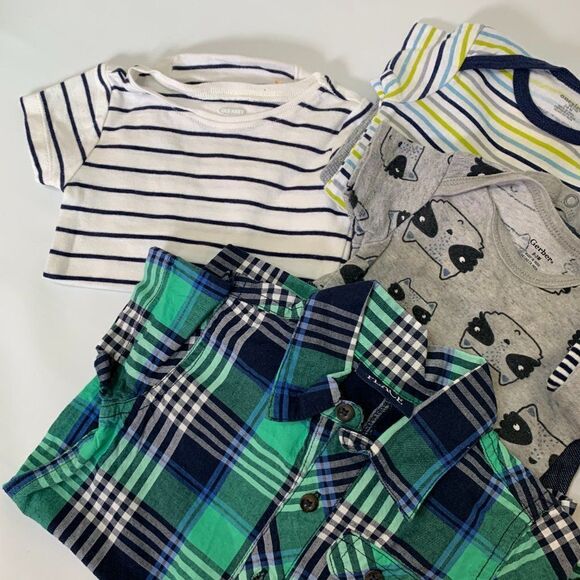 3 month Boy 8 Piece Stripe Bundle - Picture 3 of 12